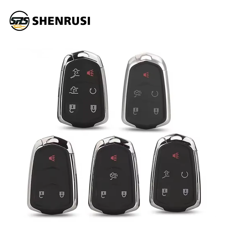 

SHENRUSI 3/4/5/6 кнопок умный удаленный автомобильный ключ для Cadillac SRX CTS ATS XTS Escalade ESV чехол без ключа замена FOB