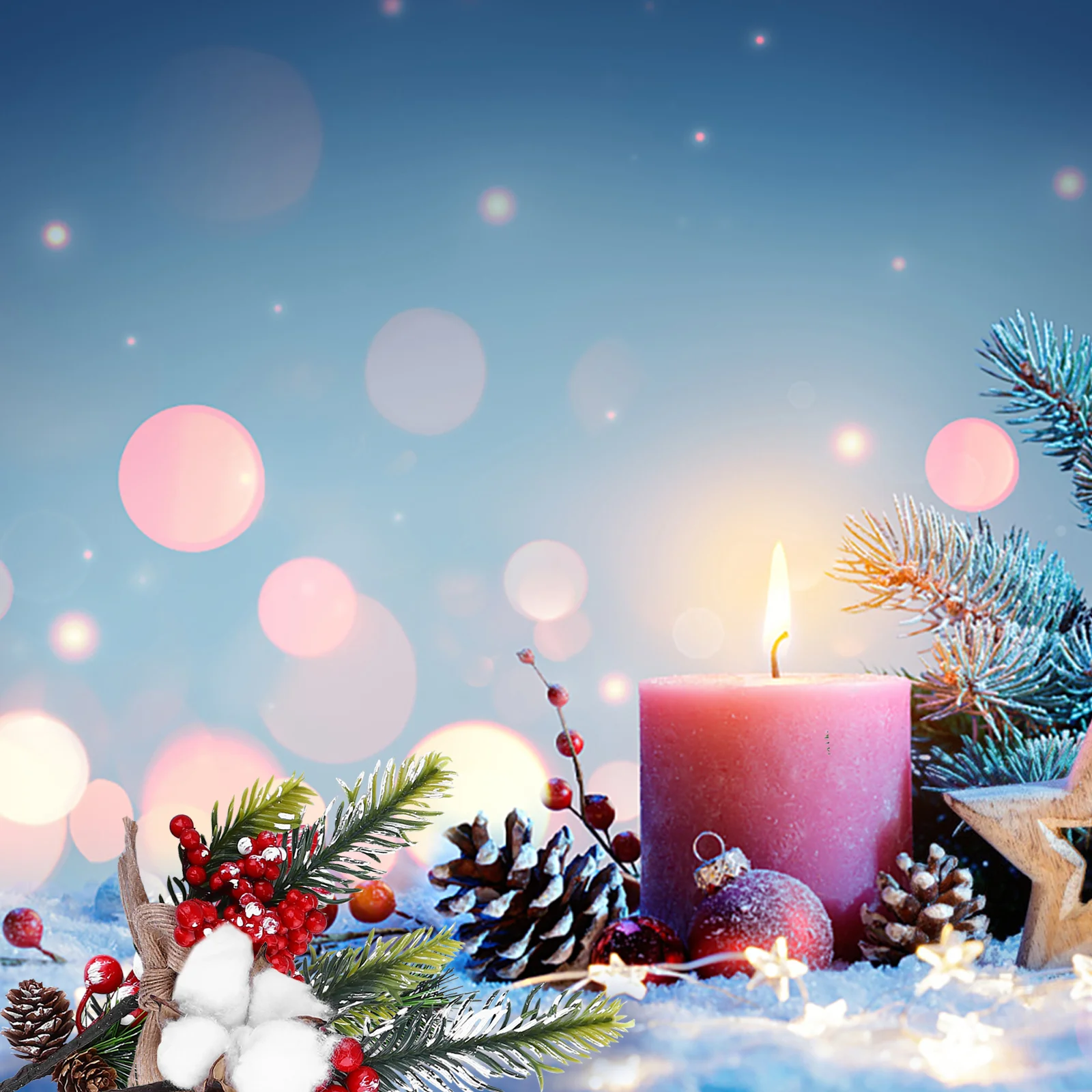 

8Pcs Christmas Berry Wreath Decor Holiday Pine Cone Branches Floral Picks Botanical Stem Fake Red Berries Xmas Ornament