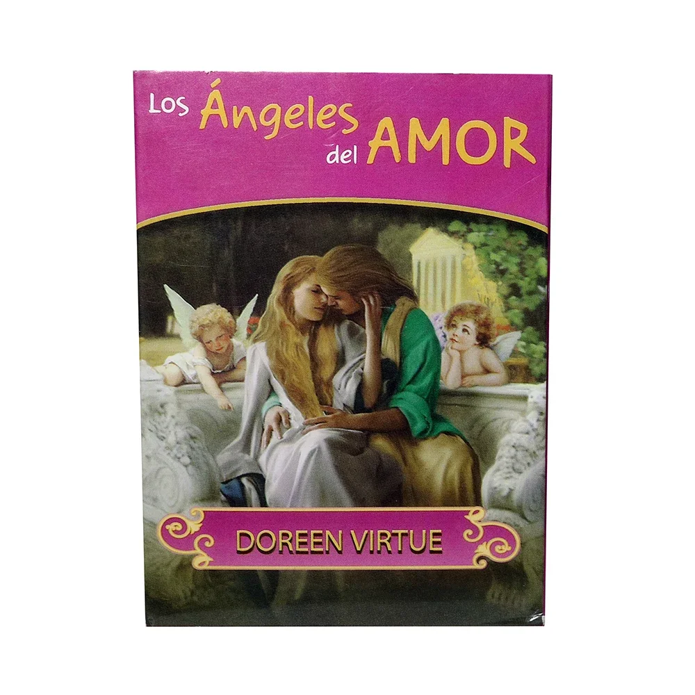 NEW Spain Edition The Romance Angels Oracle Cards for beginnersWith PDF Spain Guide Black Velvet Bag Doreen Virtue Out of Print