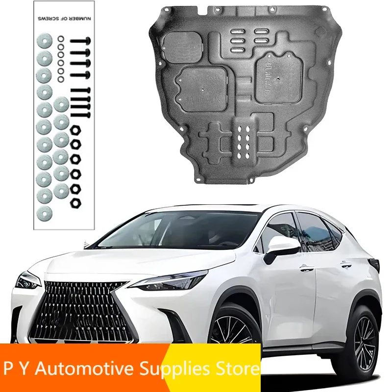 

Car Accessories Black Under Engine Guard Mudguard Board Splash Shield Mud Fender Plate Panel For Lexus NX300 2017-2020 2.0T