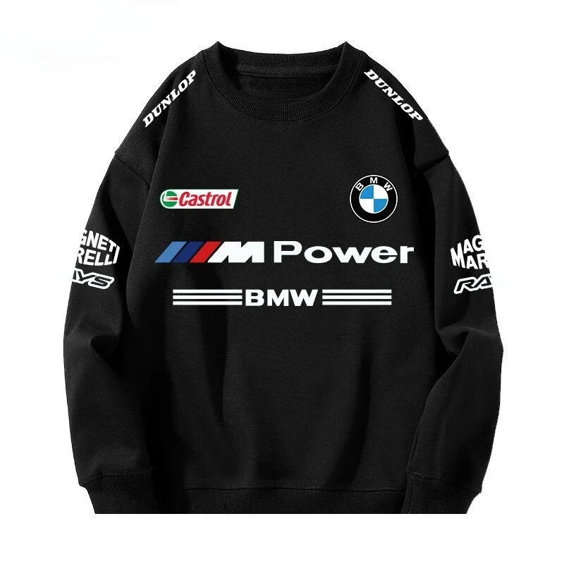 Racing BWM BMW Team Round Neck Hoodie Men's Autumn and Winter New Loose Casual Clothes