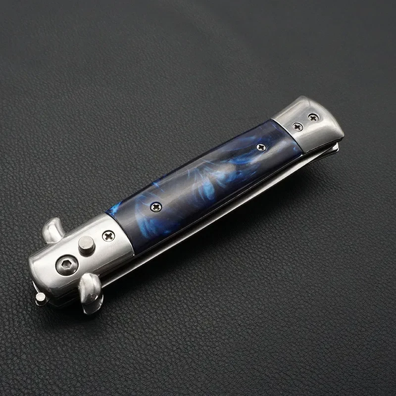 1 Stück Edelstahl Faltbarer Automatischer Kamm Messer Bürste Haarschneider Zubehör Butterfly Herren Taschenmesser Kamm – Detail 5