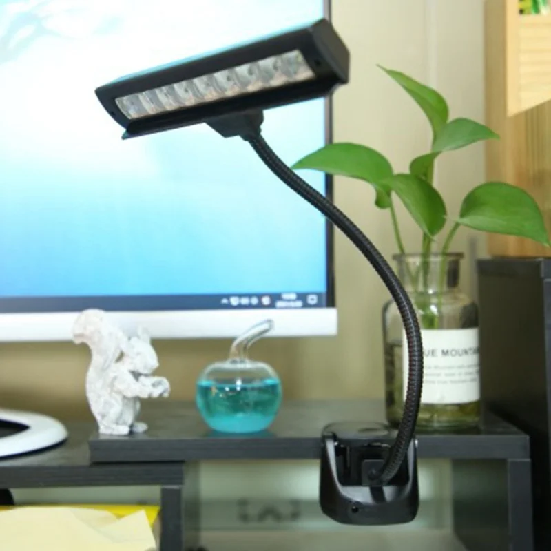 

Светодиодные настольные лампы для музыкальных стендов с креплением на клипсе, регулируемым штативом и профессиональным USB-питанием