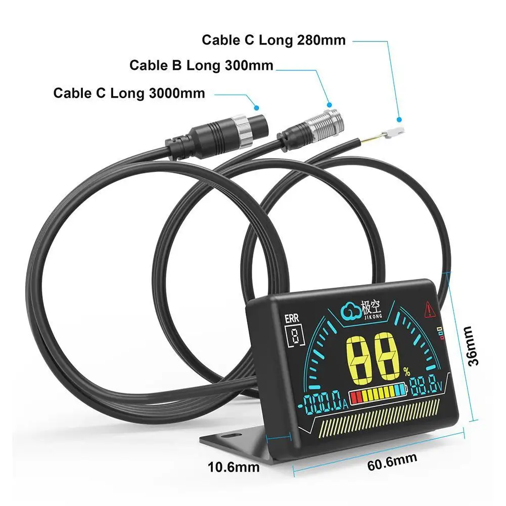 LCD Touch Screen Monitor with Switch & Cable for JK Smart BMS Battery Protection Board 2.3/3.2/4.3 Inch E5J9 - Image 4