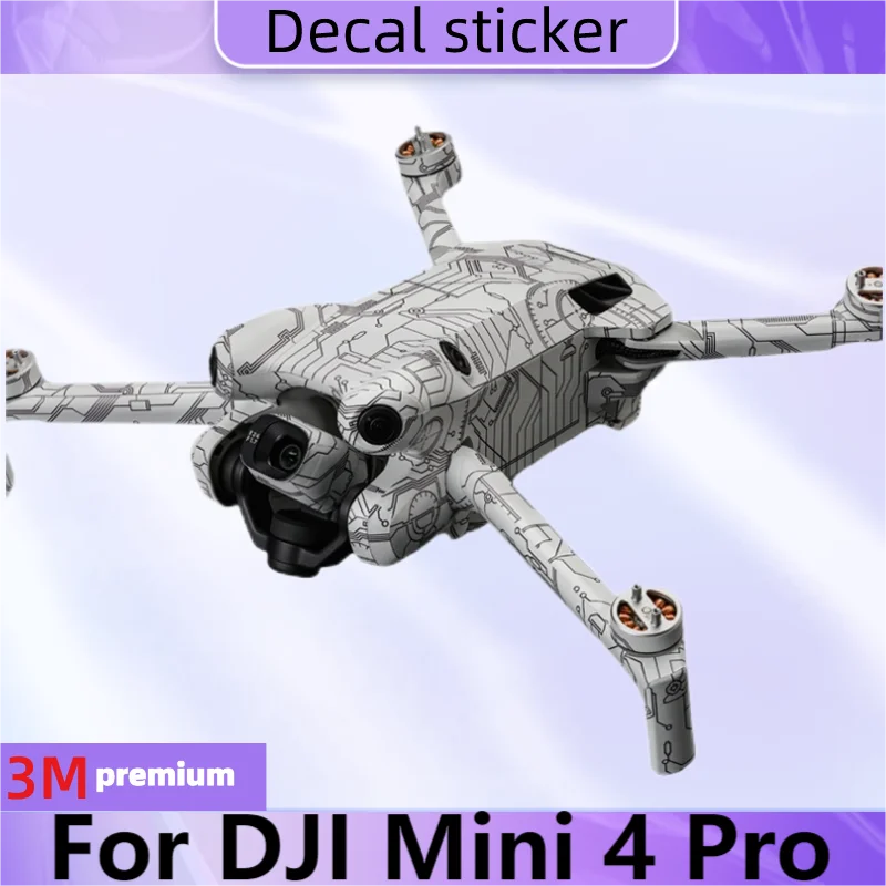 For DJI Mini 4 Pro Camera Drone Sticker Protective Skin Decal Vinyl Wrap Film Anti-Scratch Protector Coat Mini4 pro