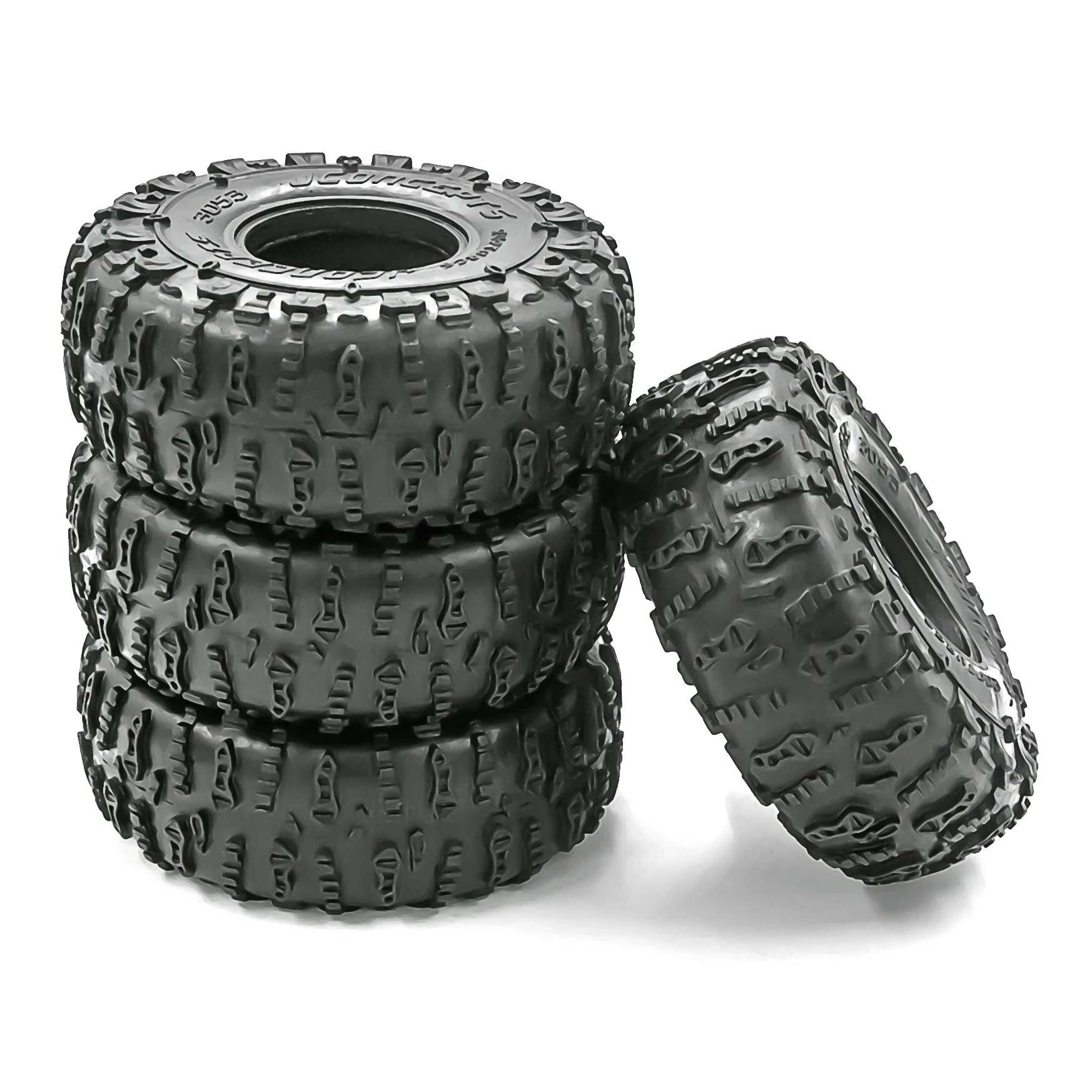 

4 PCS 1,9-calowa gumowa opona Jconcepts 123x49,5 mm do samochodu gąsienicowego 1/10 RC, kompatybilna z Traxxas TRX4 TRX6, Axial