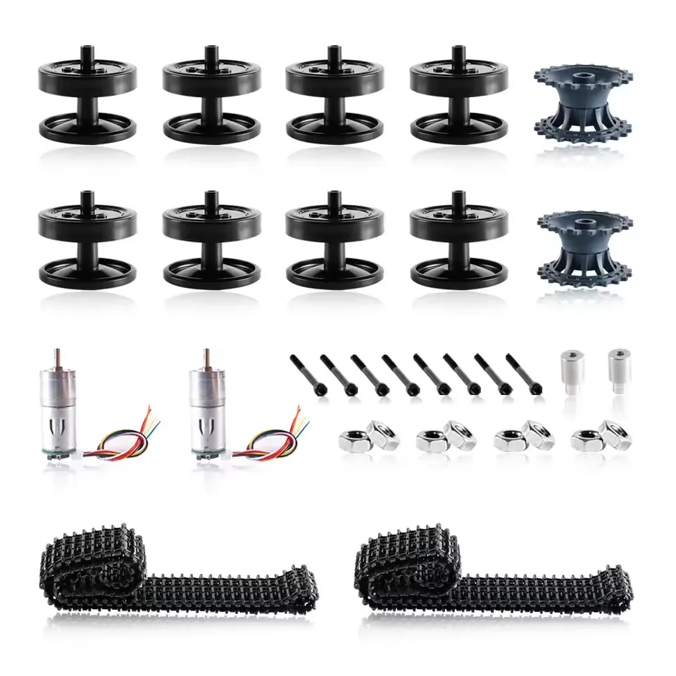 Nouveau châssis de réservoir Intelligent, moteur de bricolage de voiture 9v 150 tr/min avec mesure de vitesse d'encodeur, réservoir de commande WiFi/Bluetooth/poignée