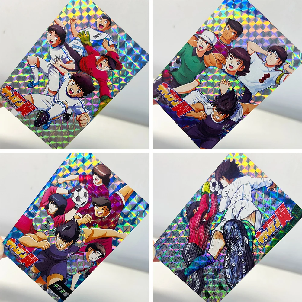 Capitano Tsubasa fai da te fatto in casa 10 pezzi carta da collezione Misaki Taro KojiroHyuga Sanae Flashcard olografiche Anime Merchandise