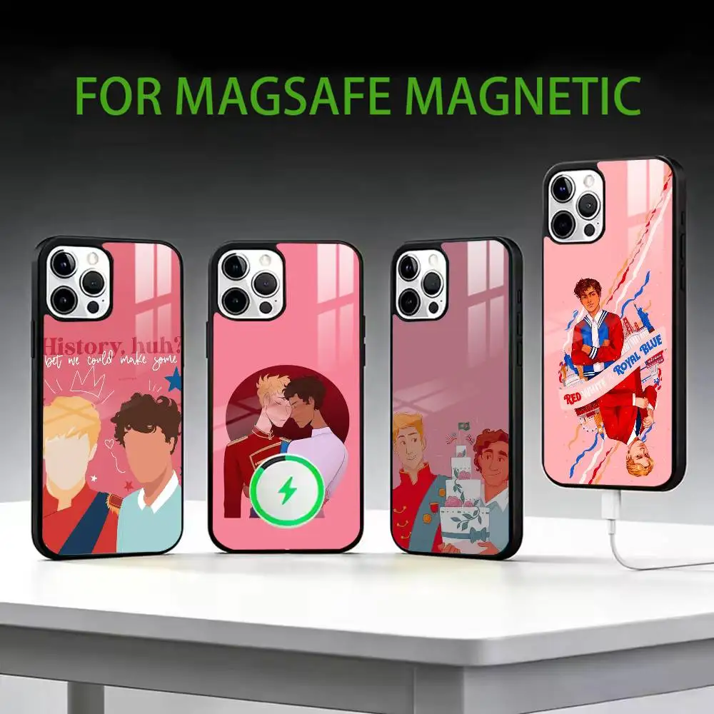 

R-Red W-White and royal blue Phone Case For iPhone17,16,15,14,13,12,11 Plus,Pro Max Magnetic For Magsafe Wireless Charging