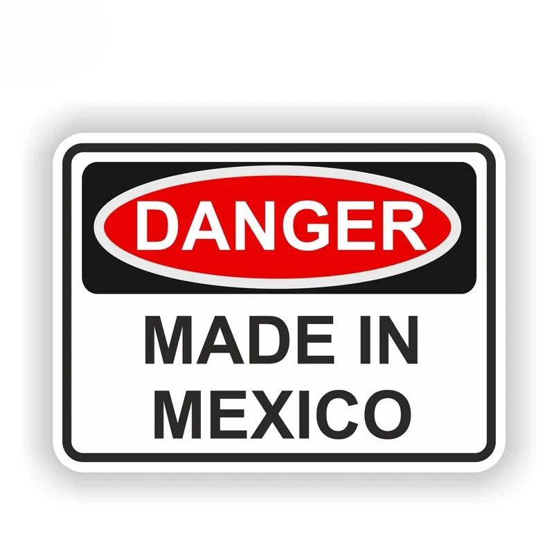 

Warning MADE IN MEXICO Car Sticker Car Accessories 14.1CM*10.2CM