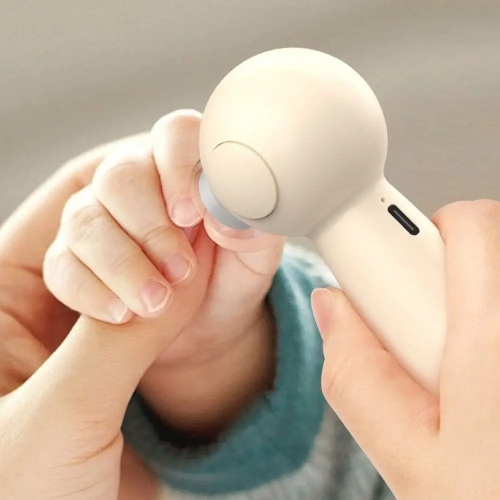 البلاستيك الكهربائية الطفل قادين الأظافر 6 في 1 قابلة للشحن الطفل طلاء الأظافر مكافحة لقط منخفضة الضوضاء الطفل طاحونة الأظافر لحديثي الولادة #2