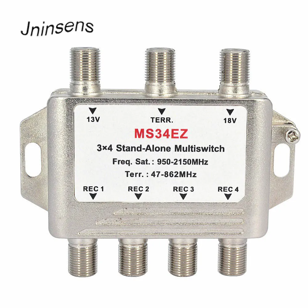 MS34EZ 3x4 спутниковый мультипереключатель сплиттер FTA TV LNB переключатель каскад спутниковый 3 в 4 Выход мультипереключатель хороший