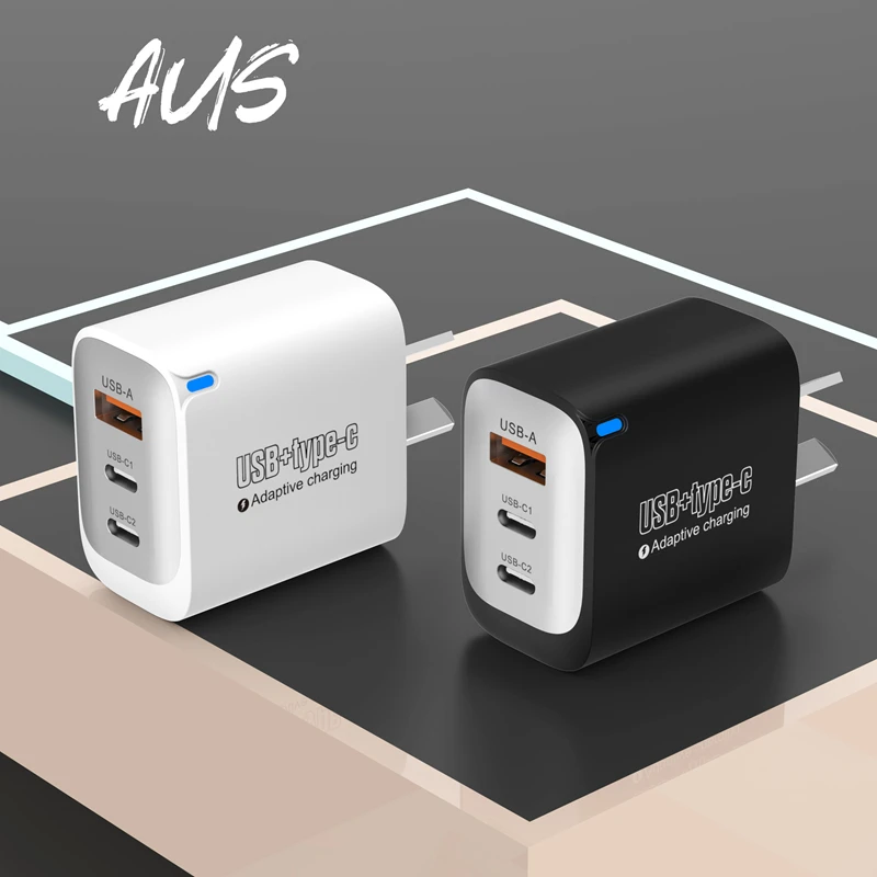 جديد USB + نوع C 3 منافذ شاحن الاتحاد الأوروبي/الولايات المتحدة/المملكة المتحدة محول شحن سريع آيفون باد سامسونج Xiaomi USB نوع C كابلات البيانات 2025 #4
