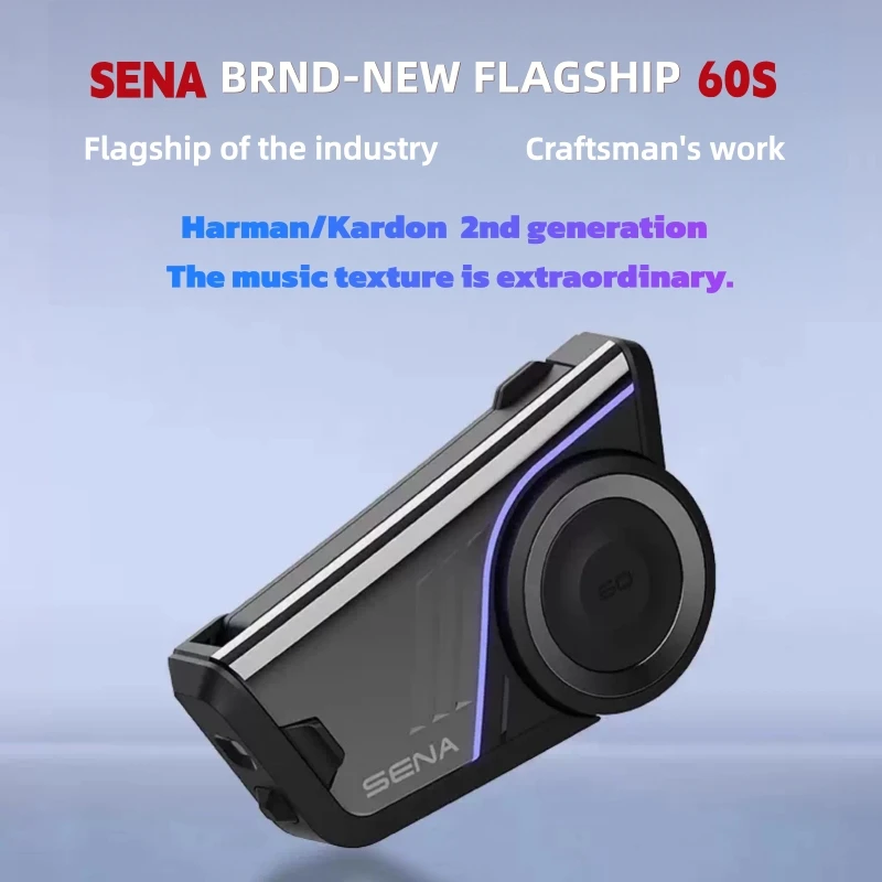 SENA 60S Motorcycle Helmet Bluetooth Headset, With Built-in HD Unit, Is Specially Designed for Riding. It Has Waterproof and No