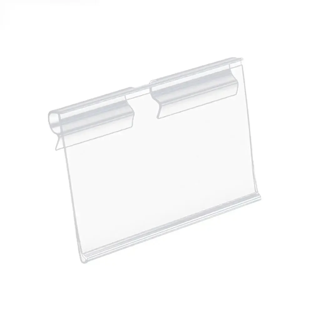 

Transparent Price Label Holders Price Tag PVC Plastic Supermarket Label Display Easy To Insert Goods Labels