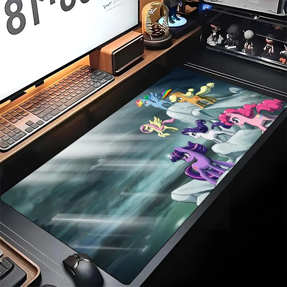 My L-LittleS P-PonyS Mouse Pad Gaming Locking Edge Big Computer Gamer Large Anime Rubber Art Mousepad Laptop Desk Mat