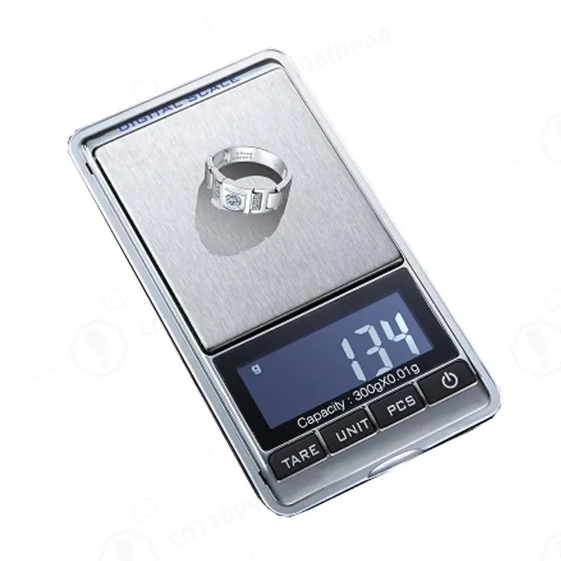 DS‑16 Digital Jewelry Pocket Scale, 1000g Capacity 0.01g High Precision LCD Electronic Weighing Scale