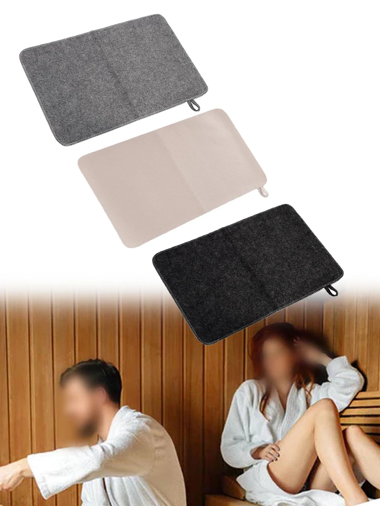 Sauna Mat For Inside Sauna 2X Felt Sauna Seat Cover Steam Room Accessories Water Absorbent Heat Insulation Mat Bench Protector
