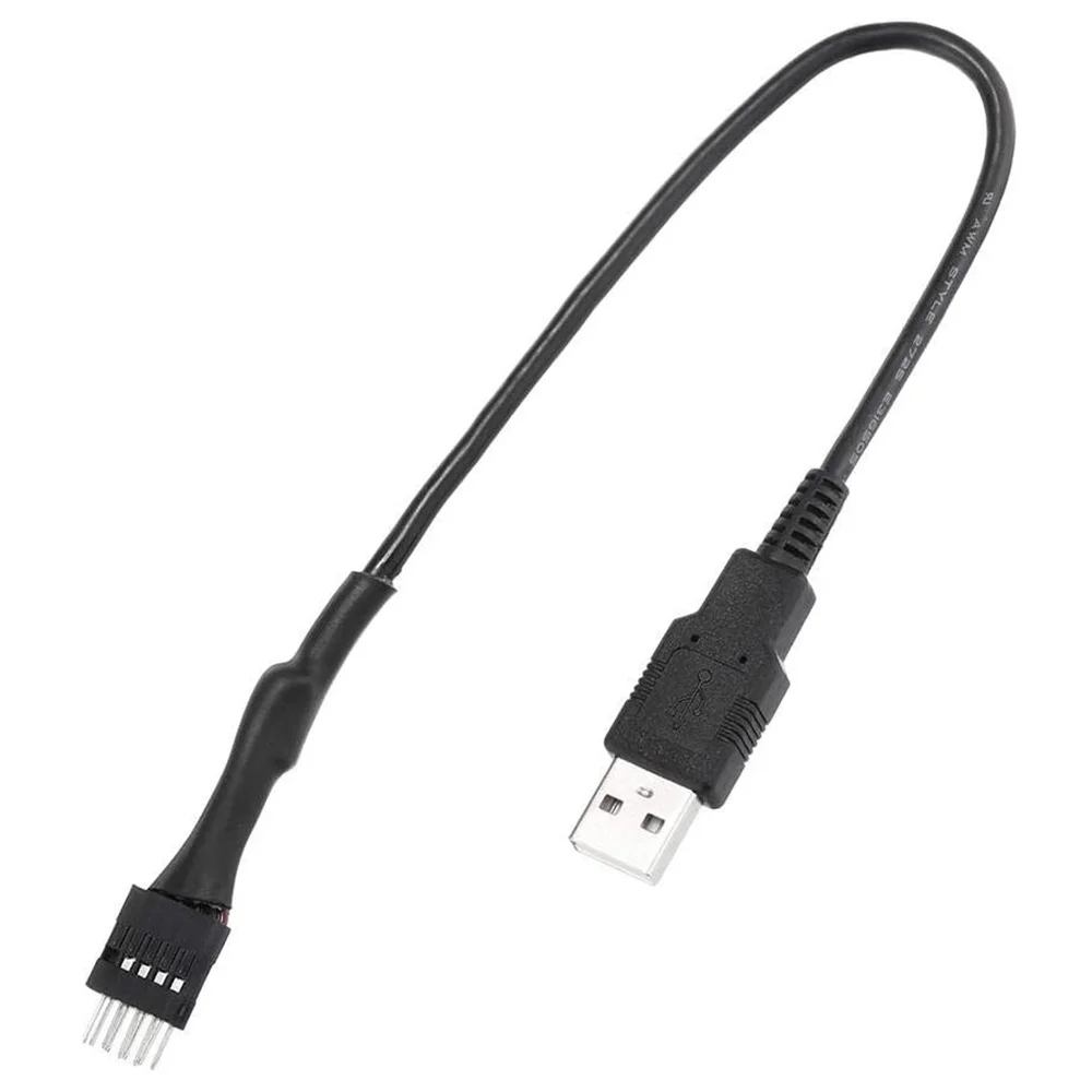 2 sztuki 20cm 9-pinowe męskie do zewnętrzne USB wewnętrznego przedłużacza danych płyta główna komputera męskiej