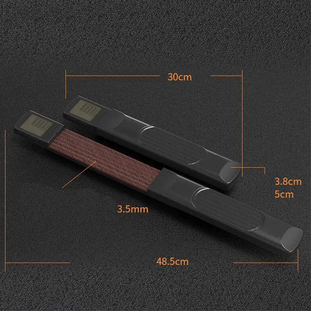 

Шестиструнная карманная мини-гитара с цифровым тренажером и регулируемыми стальными струнами для обучения и путешествий
