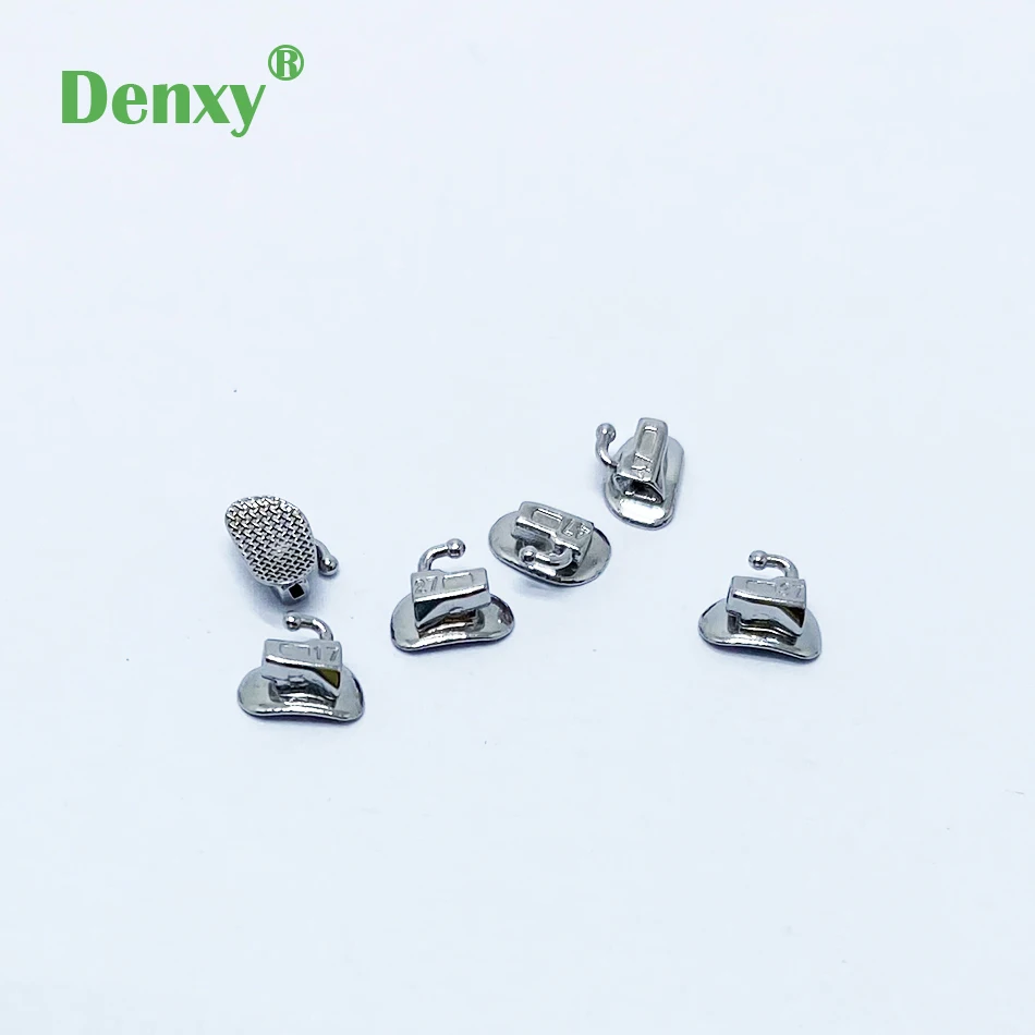 DENXY Dental Kieferorthopädische Bukkalröhrchen mit Netzbasis, breiter Eingang, 1./2. Molaren, 018/022 Bukkalröhrchen, 200 Stück/Box, klebbar – Detail 6