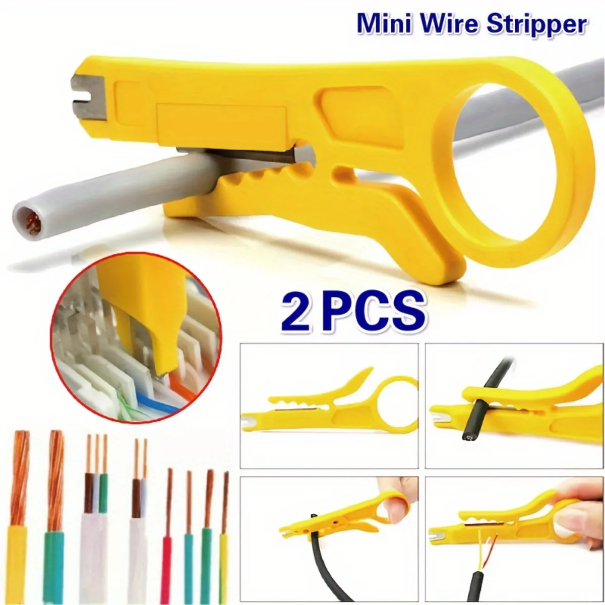 2pcs Multifunctional Simple Wire Stripping Pliers Set - Easy to Use Hand Tools for Home Improvement