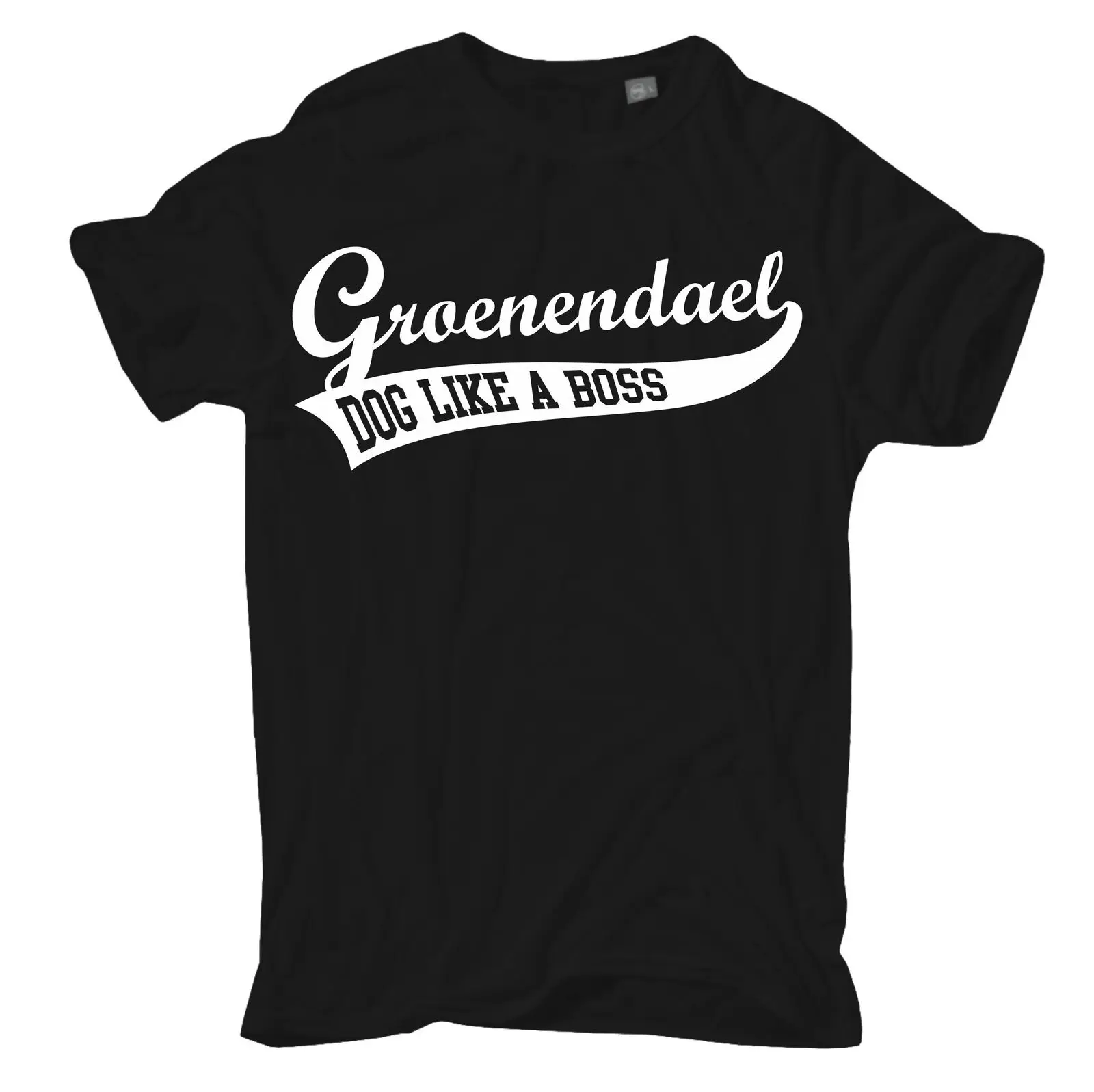 Camiseta para perros que caminan del club de cachorros del dueño del perro de las razas de perros de Groenendael