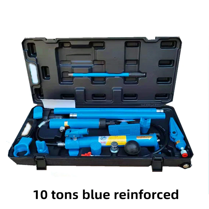 Automobile 10 tons independent jack automobile tire independent hydraulic jack automotive sheet metal repair tool jack kit box