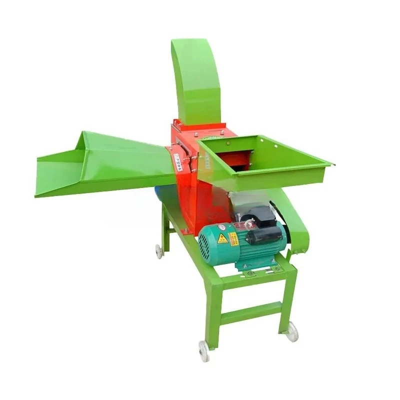 Small Farm Machinery Animal Feed Silage Grass Forage Chopper Chaff Cutter Machine Cattle Cow Hay Straw Crushing Cutting Machine