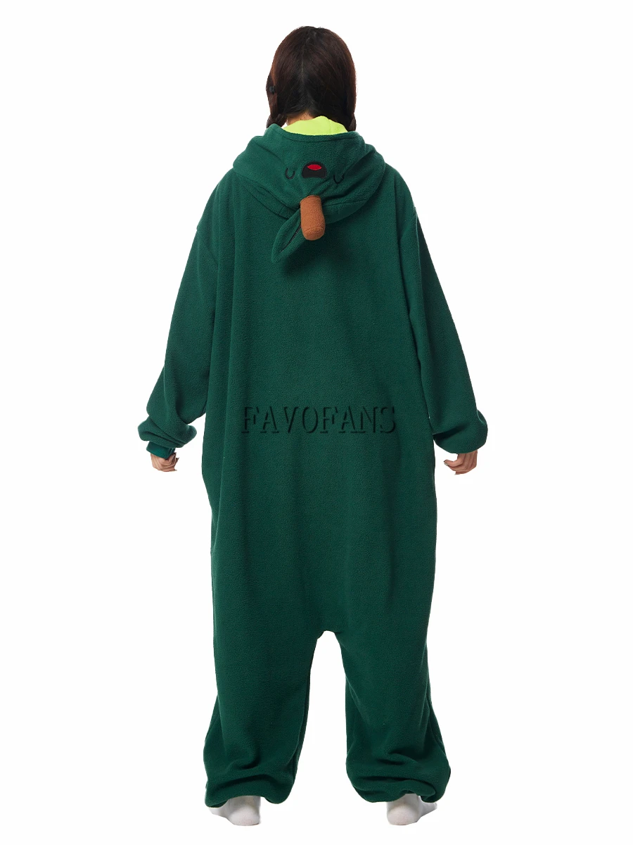 Favofans Kigurumi Onesie Avocado Pajamas For Adult Women Men Cute Animal Fruit Pyjamas Homewear Halloween Cosplay Party Costume