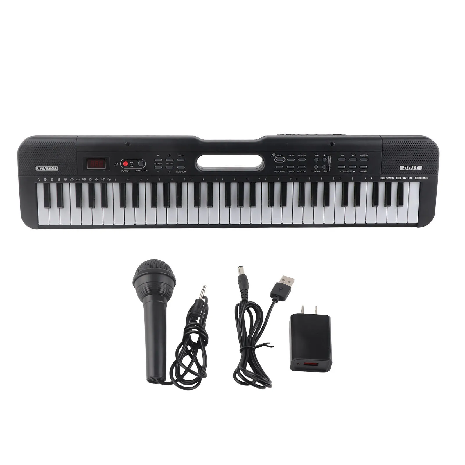 

61 Key Keyboard 61 Keys Keyboard Piano 61 Keys Keyboard Piano Multifunctional Sustain Tremor Recording Portable Electronic Piano
