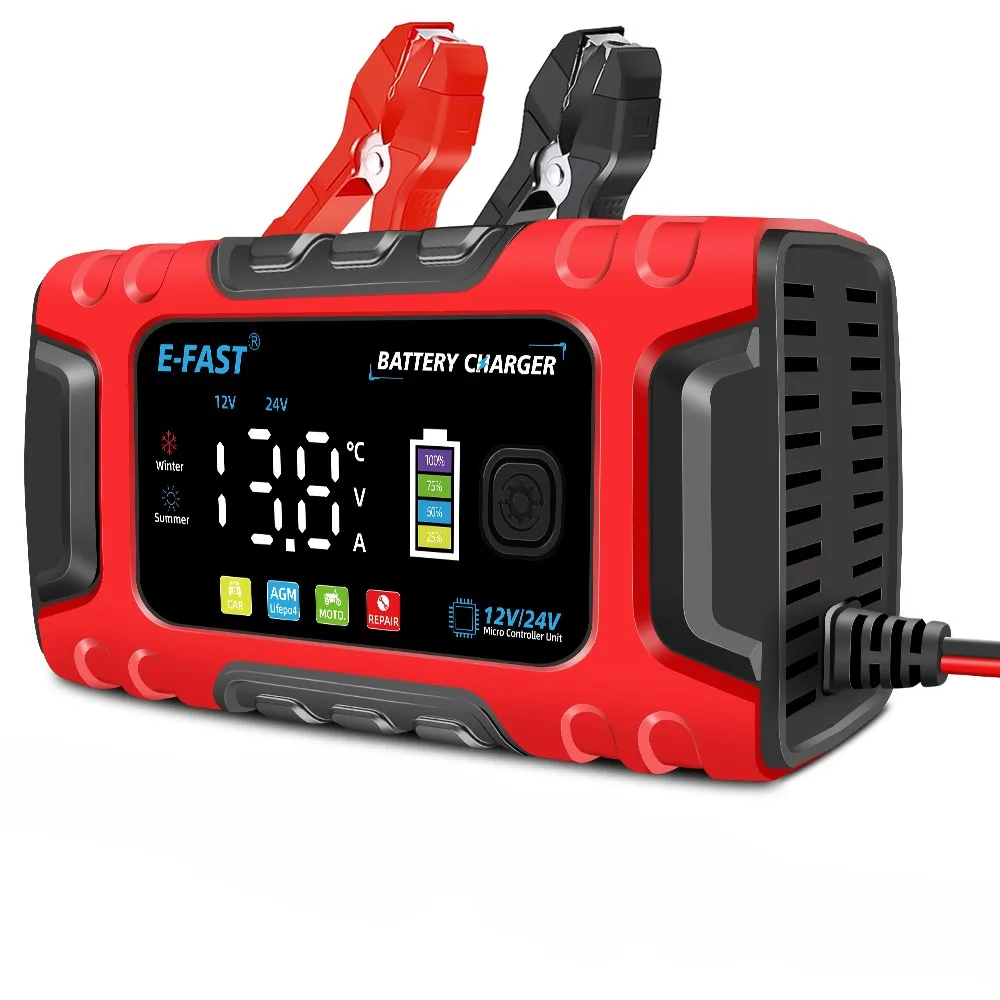 

TK600 12V10A/24V5A Автомобильное зарядное устройство с цифровым дисплеем, зарядное устройство для мотоциклетного аккумулятора, автоматическое зарядное устройство, мульти-аккумулятор