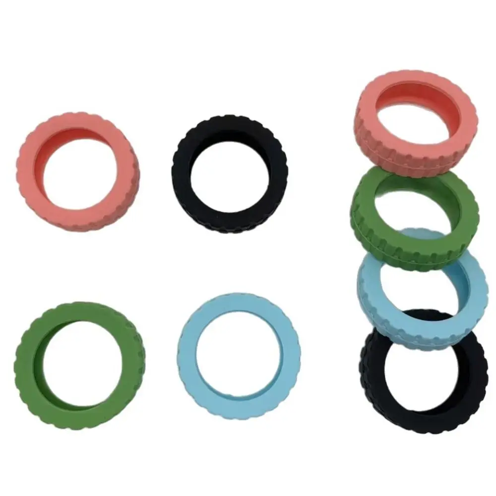 8 قطعة رشاقته سيليكون غطاء عجلة الأمتعة الحد من الضوضاء ارتداء مقاومة عجلات الأمتعة حامي العالمي #2