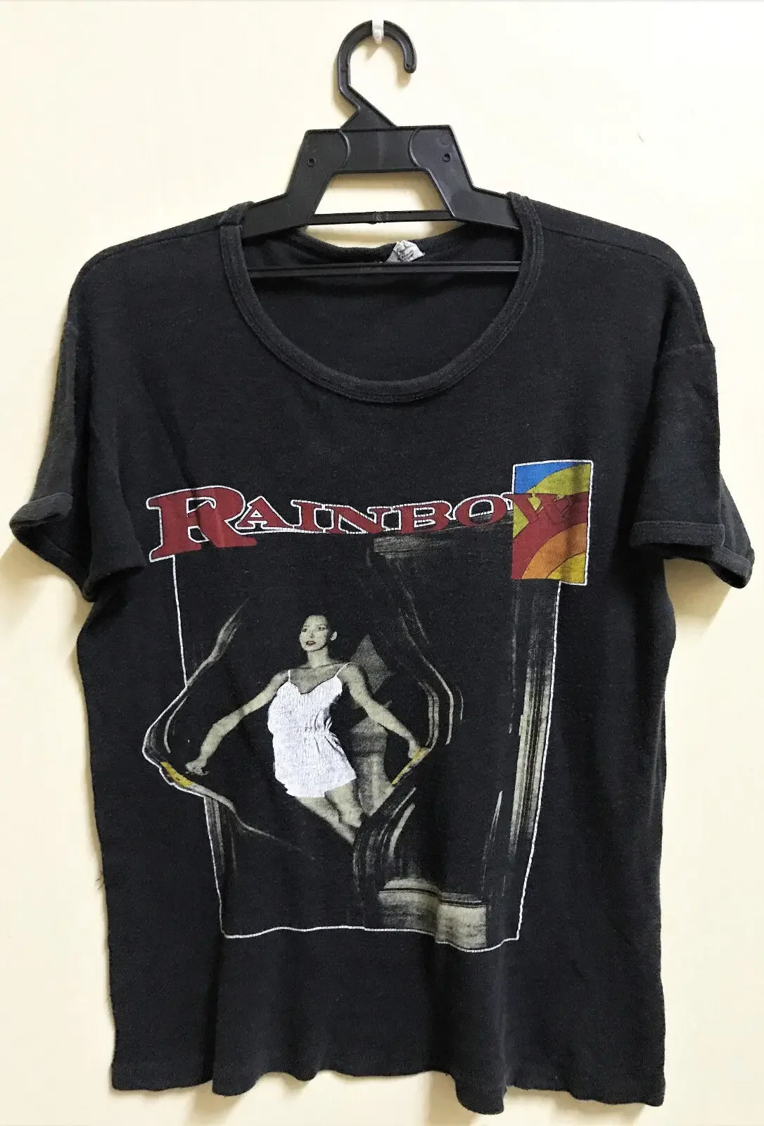 VINTAGE 80s 1983 RAINBOW ROCK METAL TOUR CONCERT T SHIRT DIO RITCHIE BLACKMORE long or short sleeves