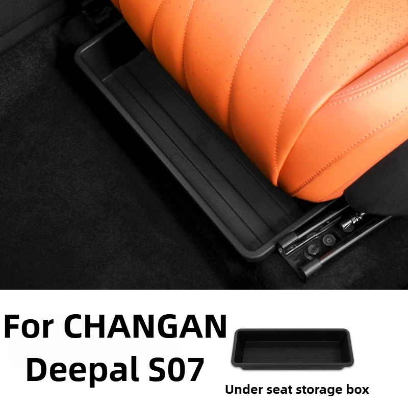 

For CHANGAN Deepal S07 Accessories 2026/2025 Under-Seat Storage Box Eco-ABS Material Non-Slip Organizer Waterproof 2023-2024