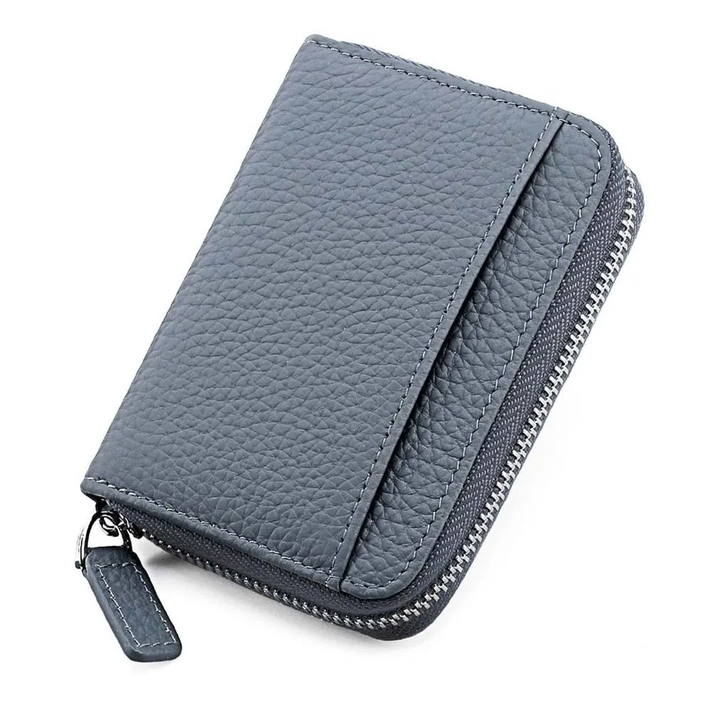 

Thin RFID Protection Wallet Anti-splash Water Antimagnetic Organ Coin Purse Multiple Card Classic Short Portable Card Bag Women