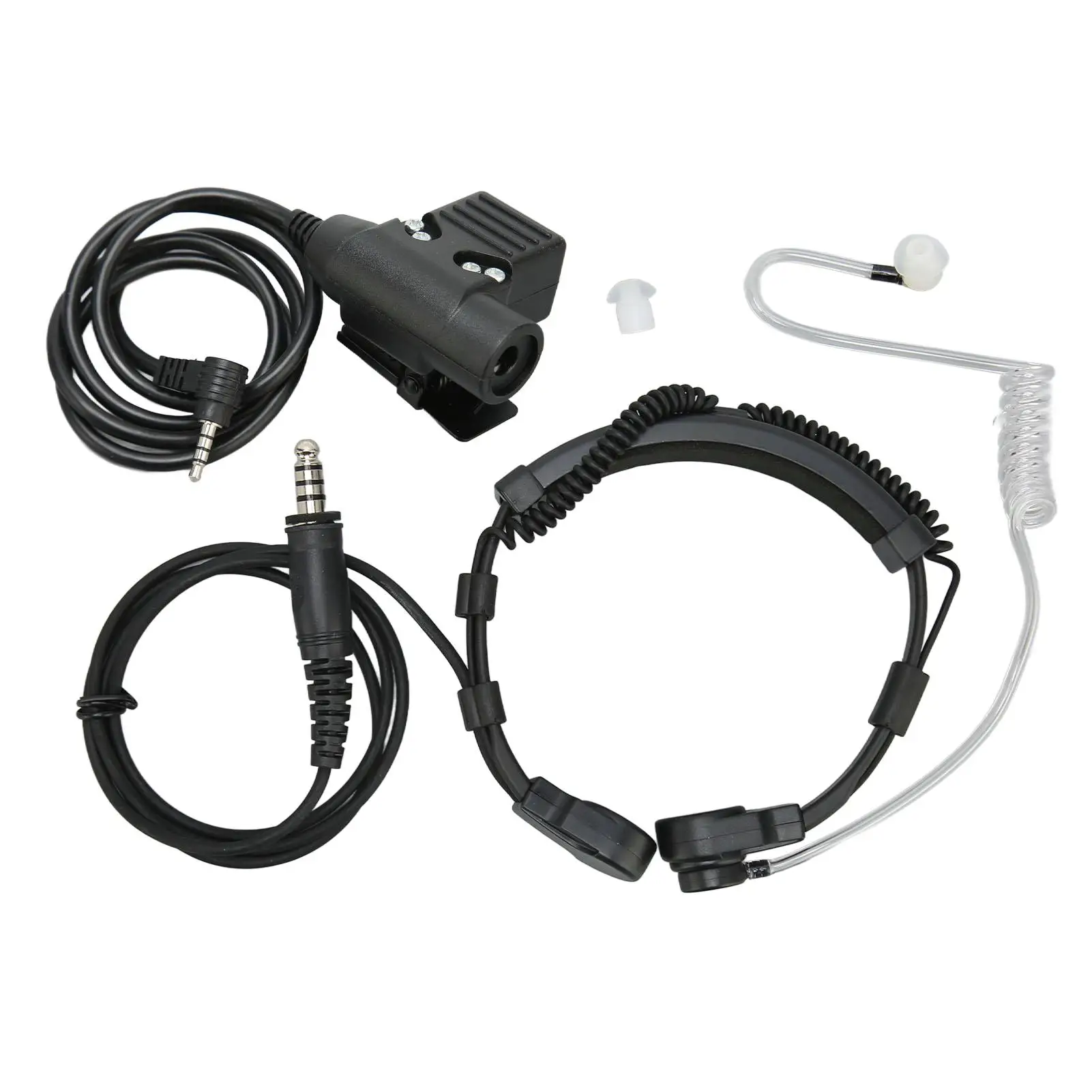 Headset Yaesu-Walkie Talkie com controle PTT e garganta, redução de ruído para VXF 10 20 VX 1R 2R 3R