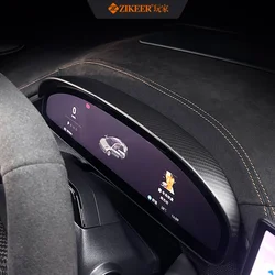 Suitable for 2024 2025 ZEEKR 001 dashboard display screen shading cap dry carbon product interior modification
