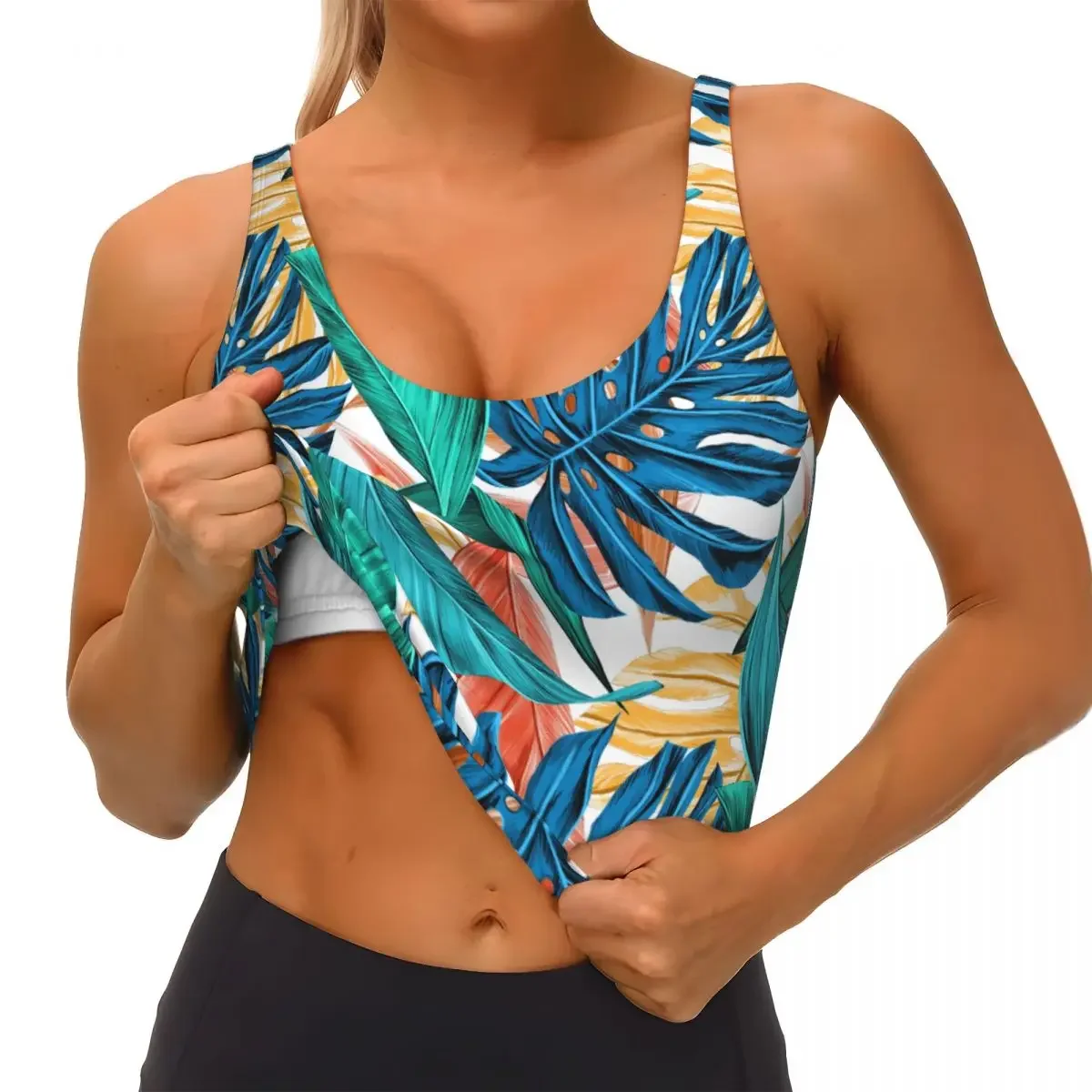 المرأة مثير سترة رياضية يترك أنثى الشارع الشهير الرياضة الملابس الداخلية المحملة المحاصيل الأعلى