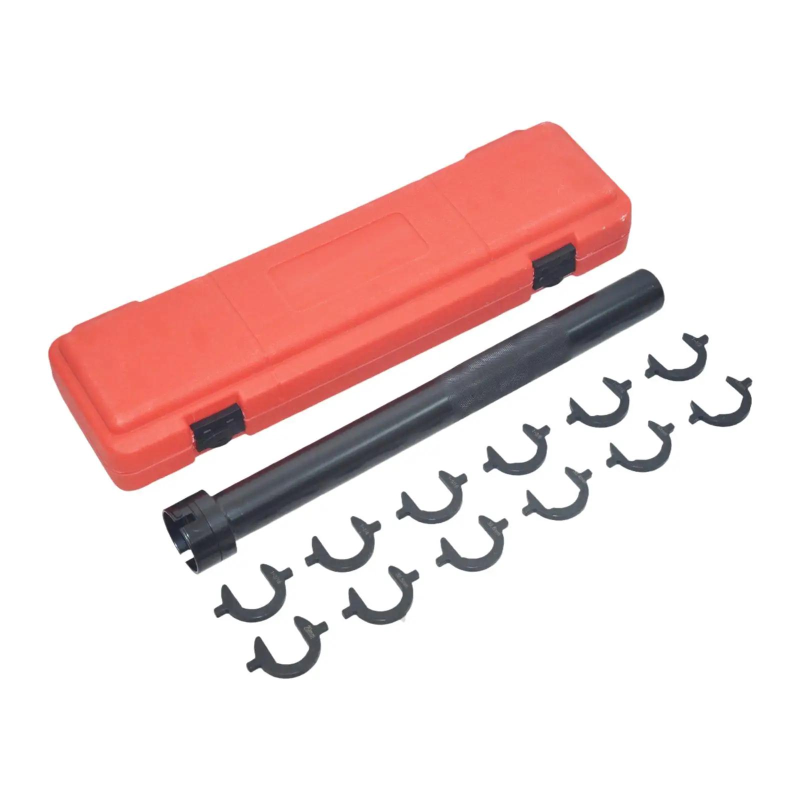 

Inner Tie Rod Drawing Tool and 12 Adapters for Vehicle with Carry Case