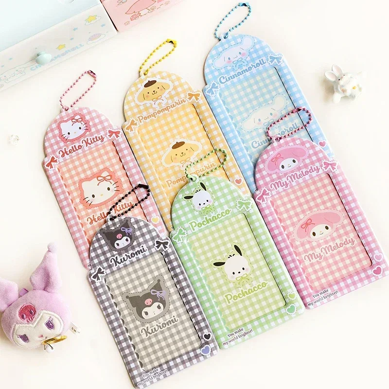 Sanrio Cinnamoroll  Kuromi Purin Dog Photocard Bag Cute Cartoon My Melody Card Holders Student Id Credit Card Storage Case Bag