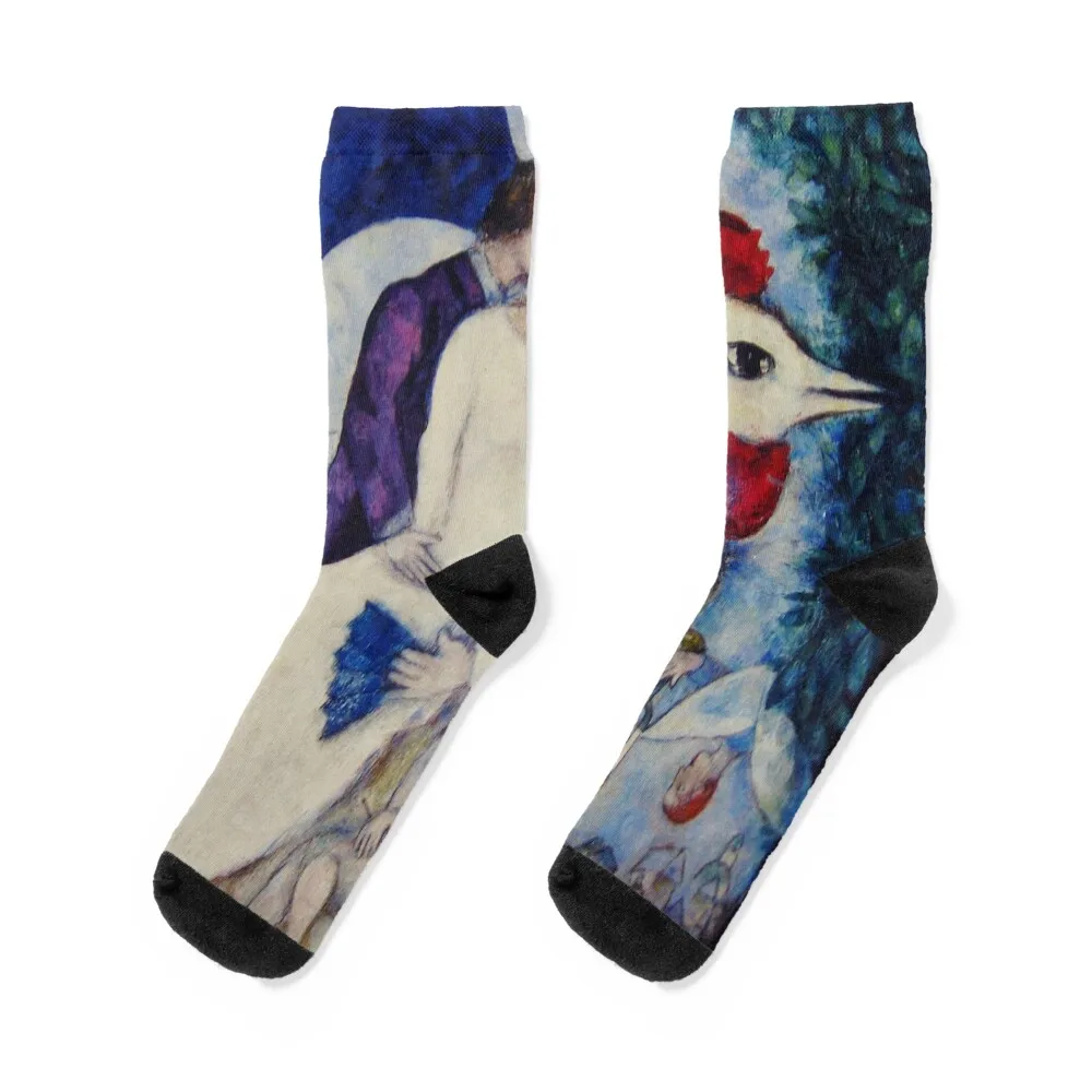 

les amoreux dessin par marc chagall marc chagall paintings marc chagall artwork Socks short Socks Male Women's