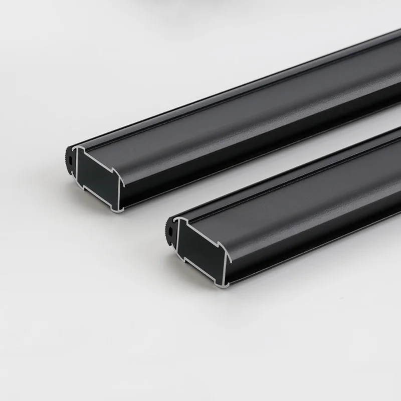 1Pc 500mm-850mm Wardrobe Hanging Rod Cabinet Top Loading Side Loading Through Rod Cabinet Anti-slip Horizontal Rod Fixed Seat