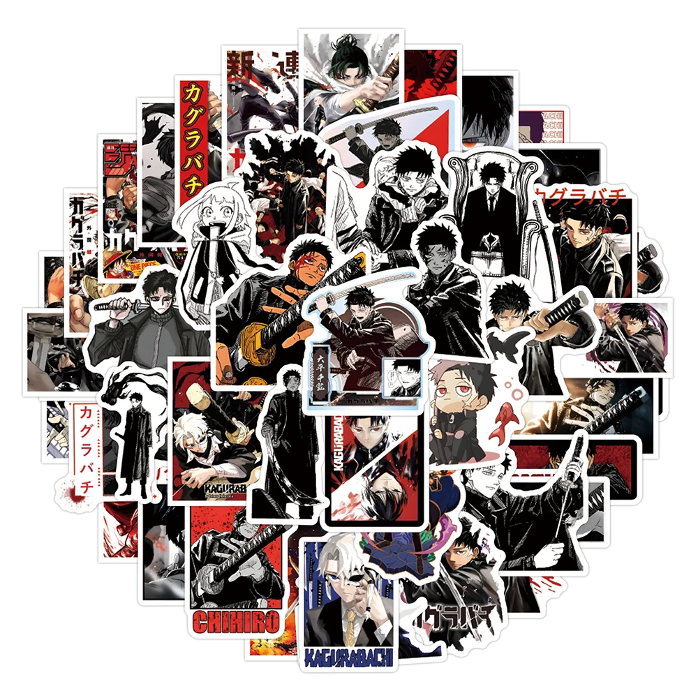 

10/30/55pcs Cool Kagurabachi Stickers Anime Cartoon Manga Decal DIY Motorcycle Luggage Helmet Waterproof Sticker Kid Classic Toy