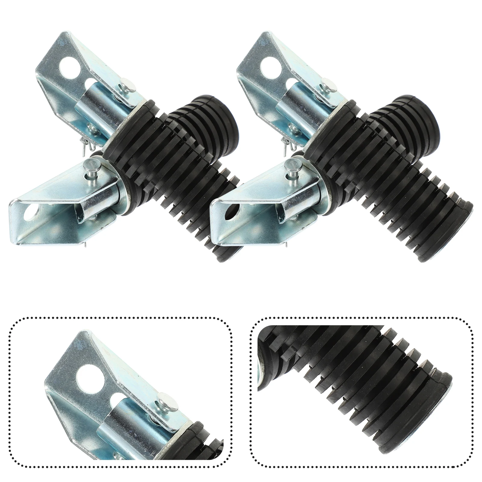 

4pcs Rubber Peg Pedal Motorcycle Footrest Wear-Resistant Durable Smooth Surface Rear Set Peg Pedal For Motorcycle Accessory