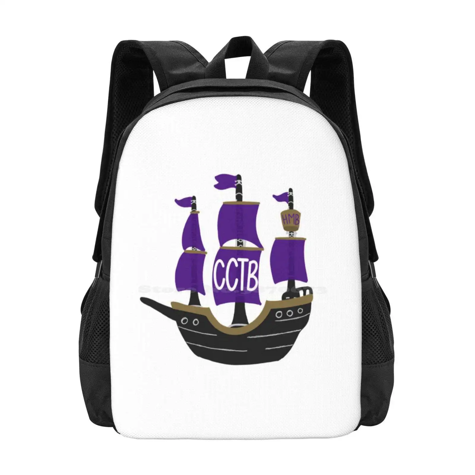 Clarinets Captain The Boat Hot Sale Schoolbag Backpack Fashion Bags Pirate Ship History Meme Cctb Husky Clarinets Hmb Uw Boat