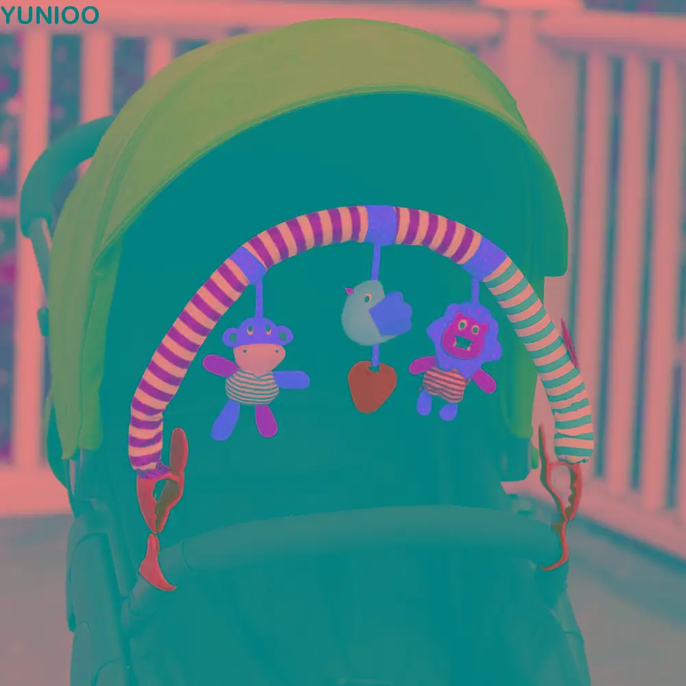 Sonagli per culla in cotone PP Giocattoli di peluche musicali Educazione precoce Ciondolo Campana Giocattolo Passeggino Letto Giocattoli appesi Sensoriale resistente all'usura