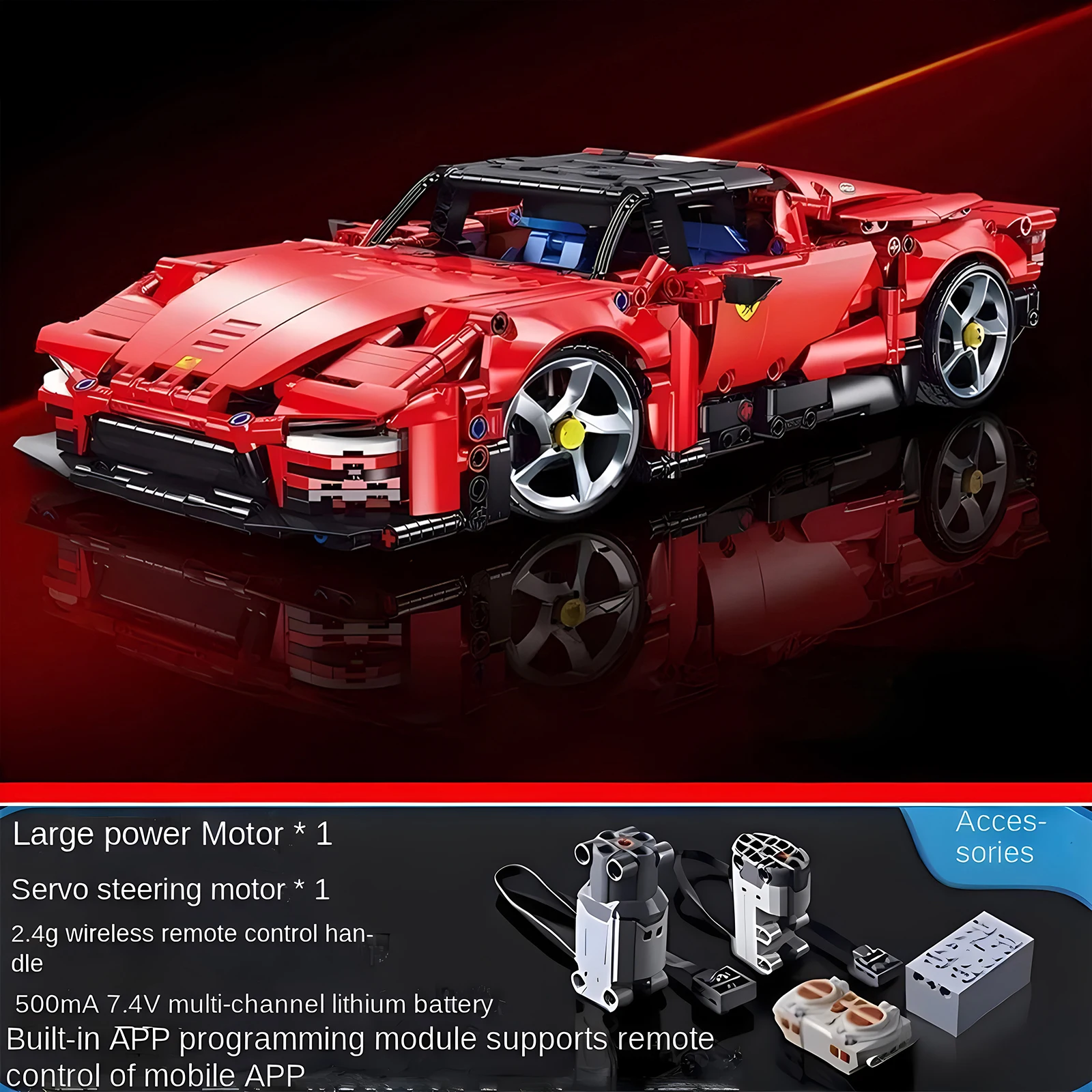 SP3 technick závodní sport auto modelka budova bloků technic dospělé 1:14 DIY supercar cihla puzzle hraček kůzle  dar （1270+granule）