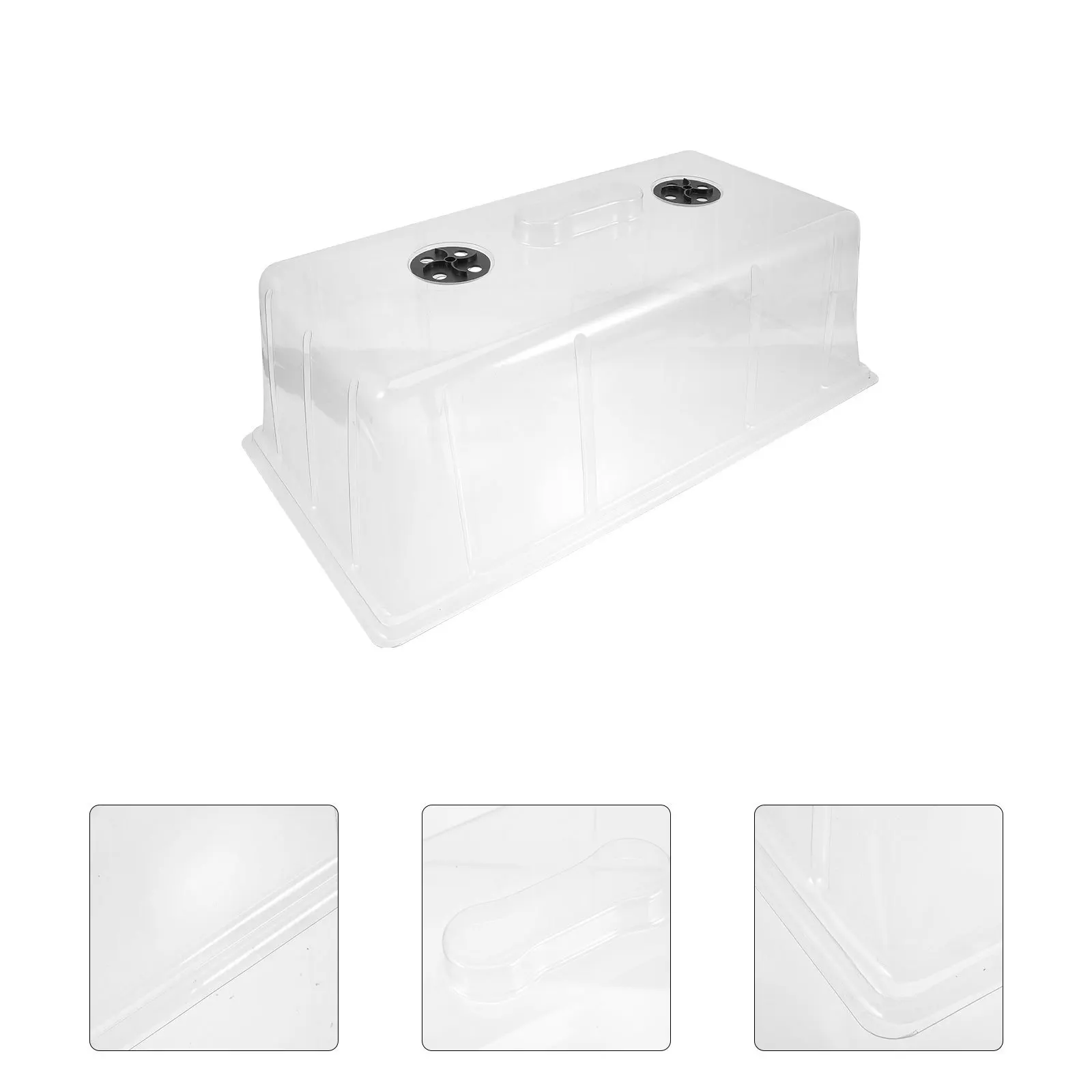 غطاء صينية الرطوبة على شكل قبة النبات للنباتات الصغيرة غطاء إنبات قابل لإعادة الاستخدام غطاء وعاء الحضانة خفيف الوزن غطاء ترطيب الحديقة