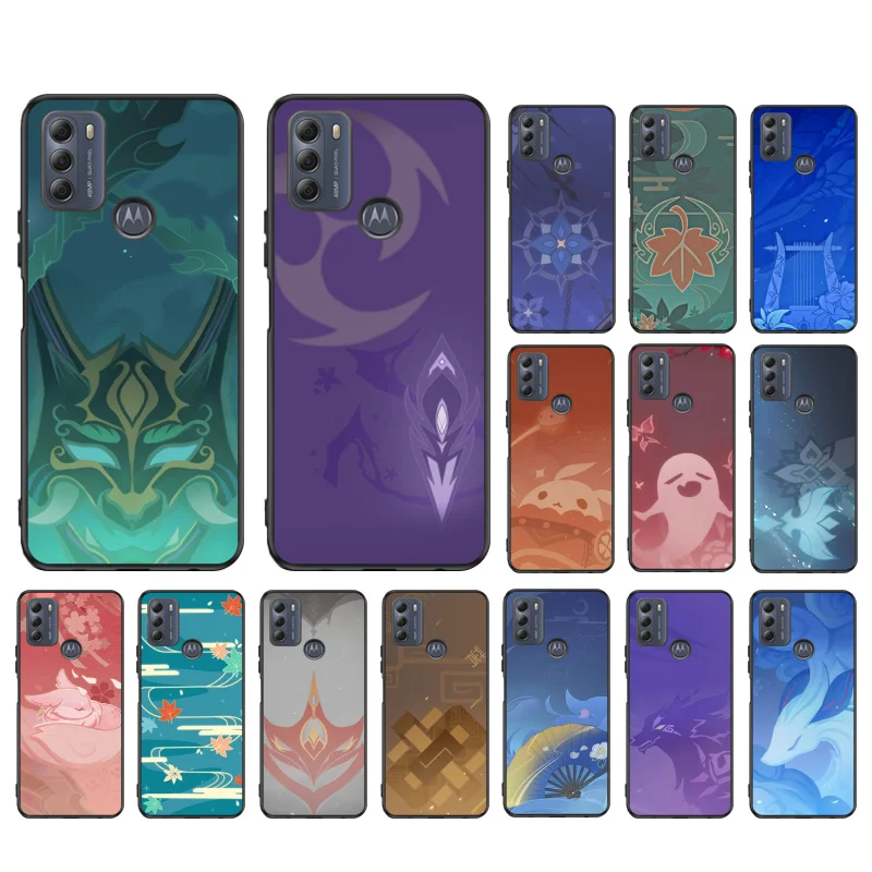 Genshin Impact Namecard Handyhülle für Moto G84 G22 G32 G42 G52 G62 G53 G72 G60 G60S G100 G10 G20 G30 G13 G50 G 5G G Pure